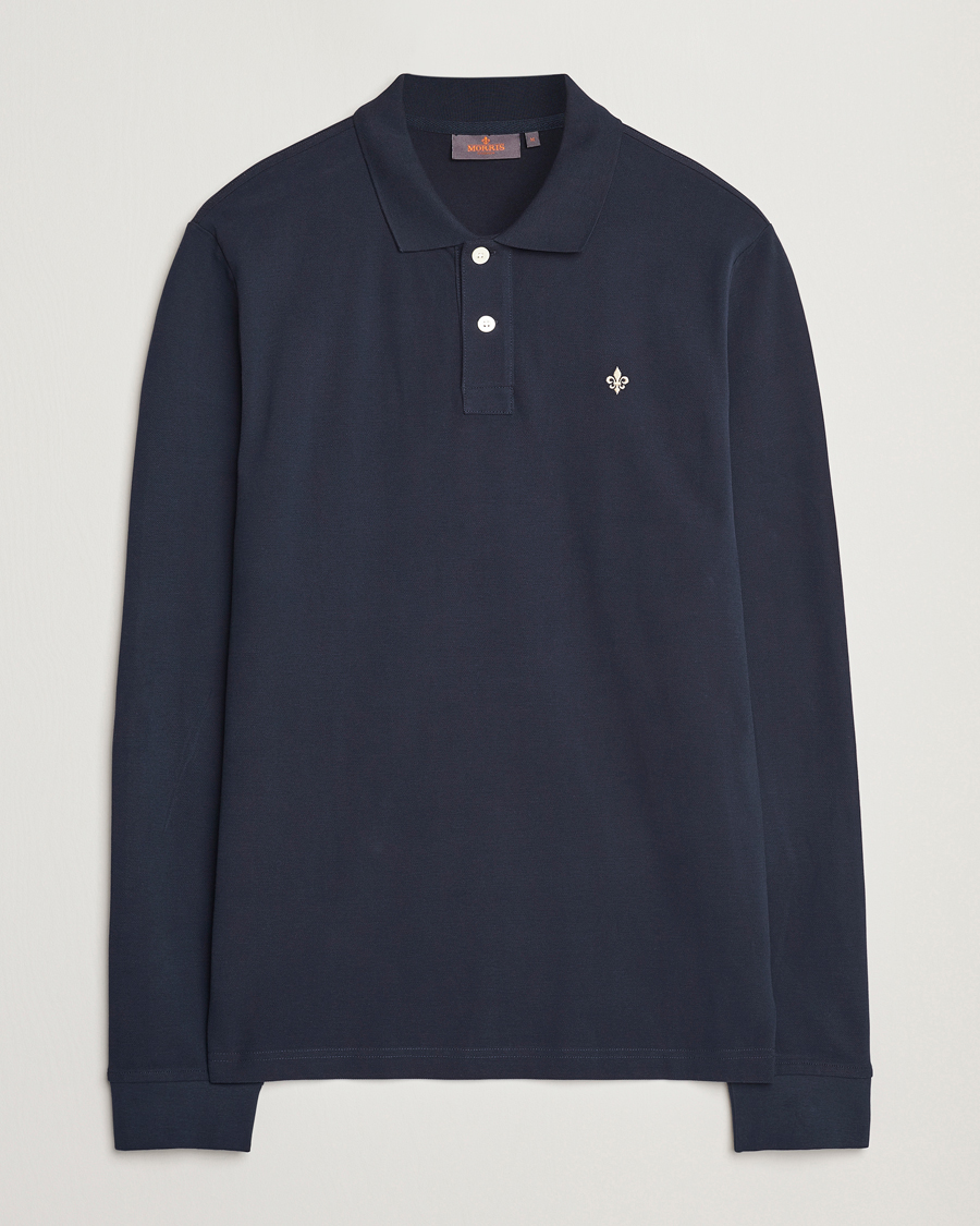 Homme | Pulls Et Tricots | Morris | Camden Long Sleeve Polo Blue