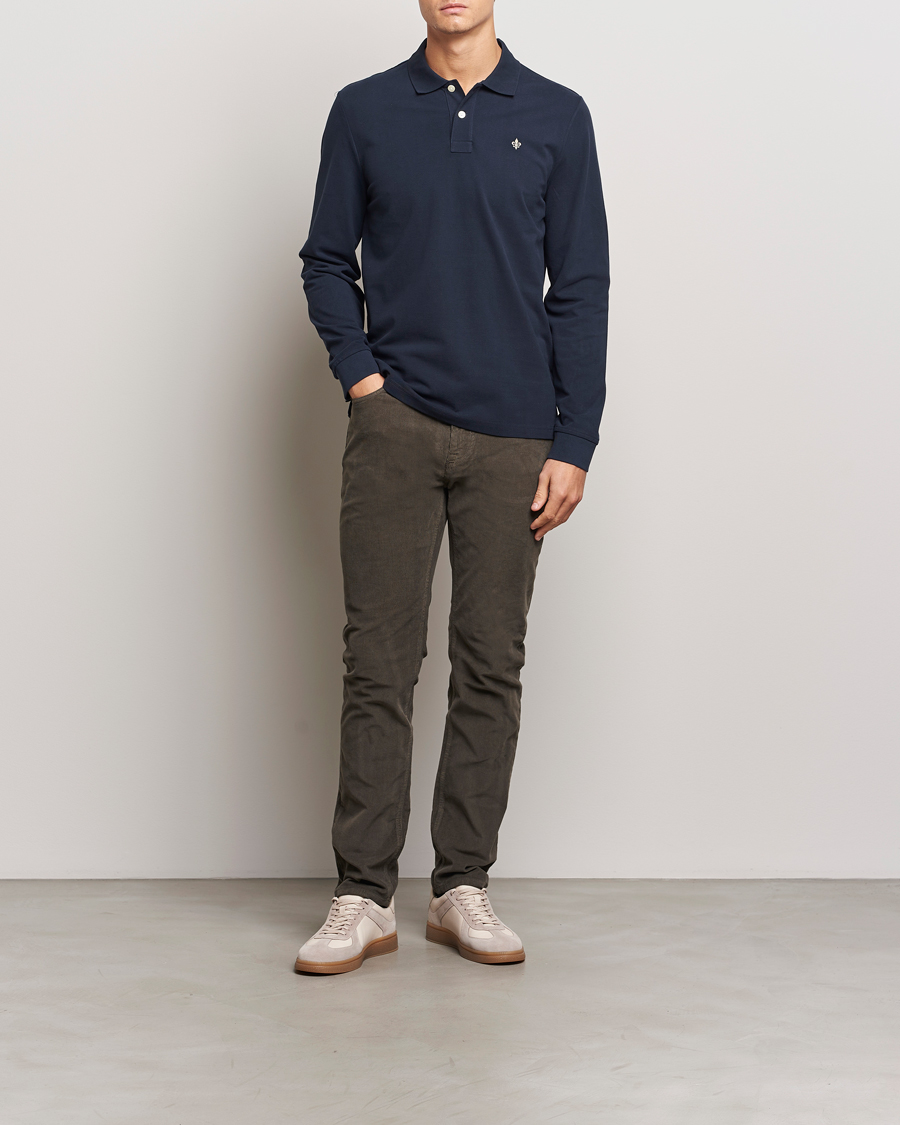 Homme | Pulls Et Tricots | Morris | Camden Long Sleeve Polo Blue