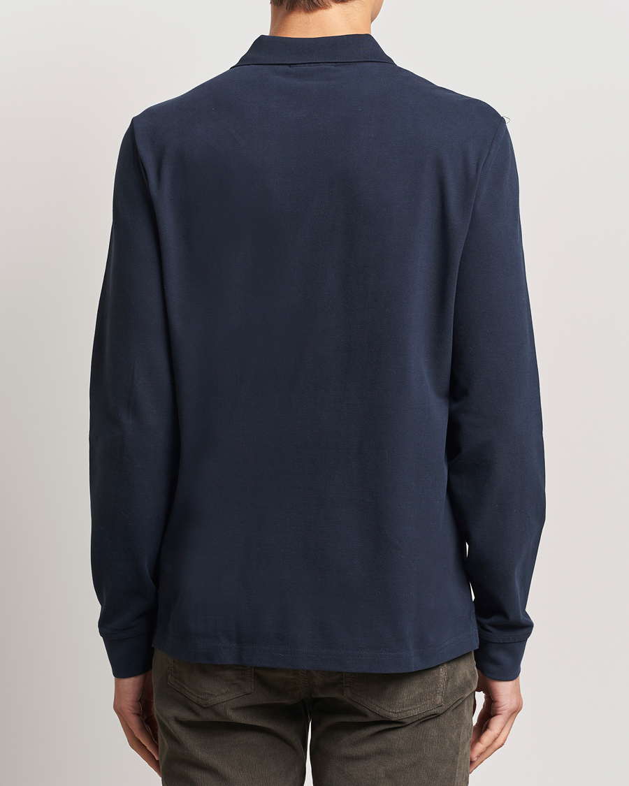 Homme | Pulls Et Tricots | Morris | Camden Long Sleeve Polo Blue
