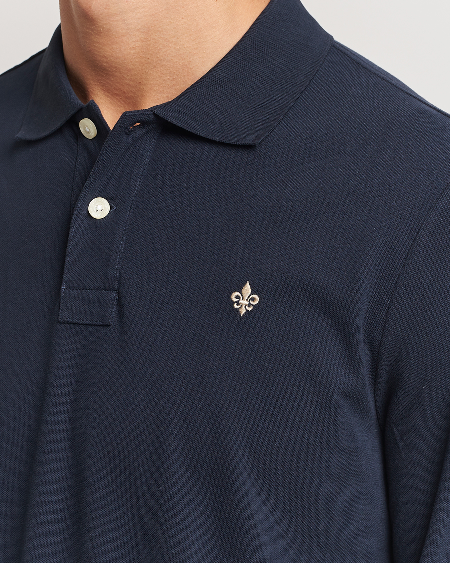 Homme | Pulls Et Tricots | Morris | Camden Long Sleeve Polo Blue