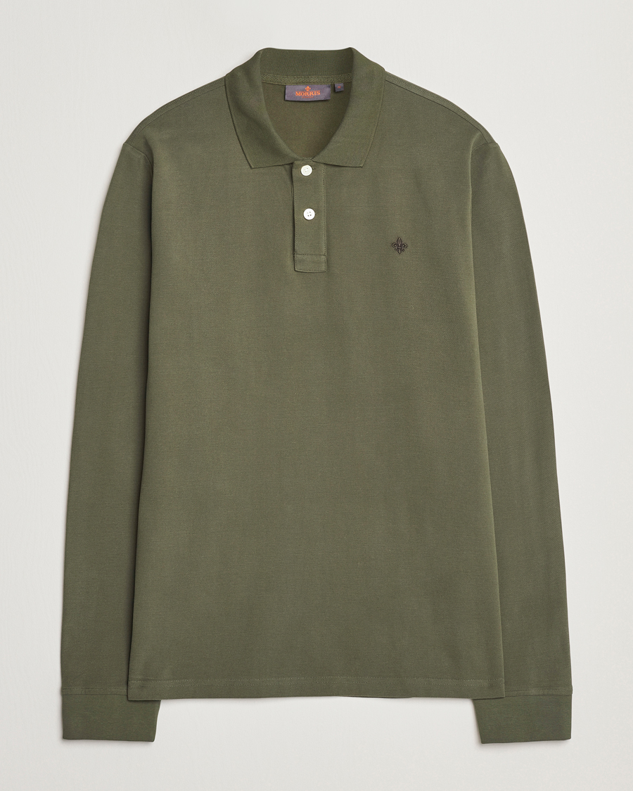 Homme | Pulls Et Tricots | Morris | Camden Long Sleeve Polo Olive
