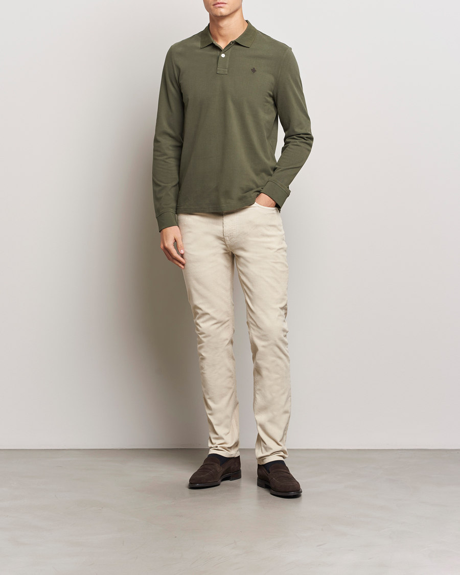 Homme | Pulls Et Tricots | Morris | Camden Long Sleeve Polo Olive