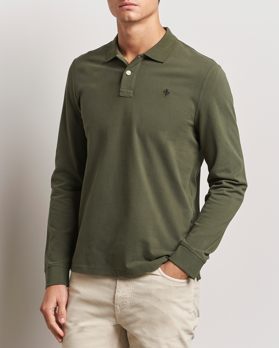 Homme | Pulls Et Tricots | Morris | Camden Long Sleeve Polo Olive