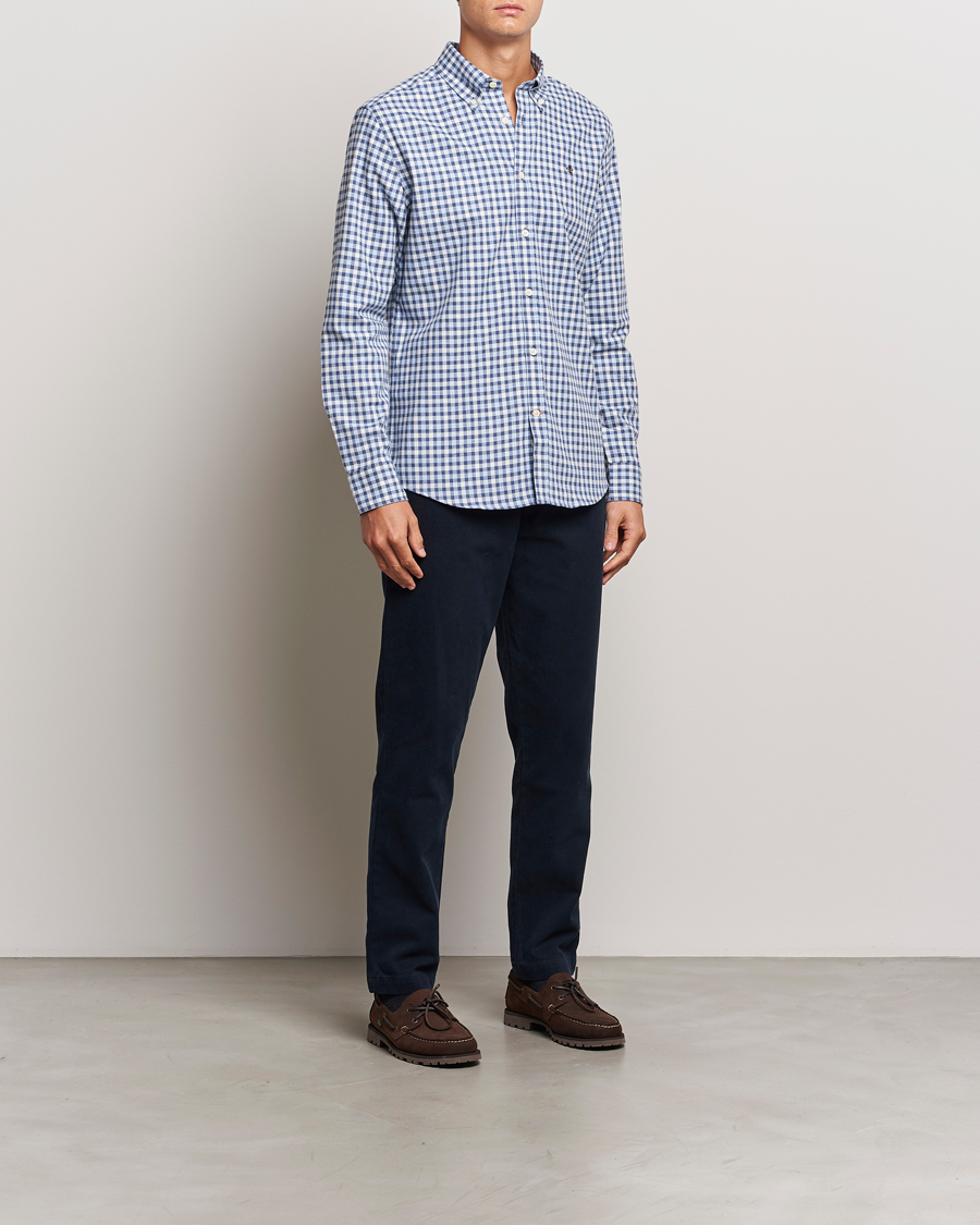 Homme | Chemises | Morris | Watts Check Flannel Shirt Blue