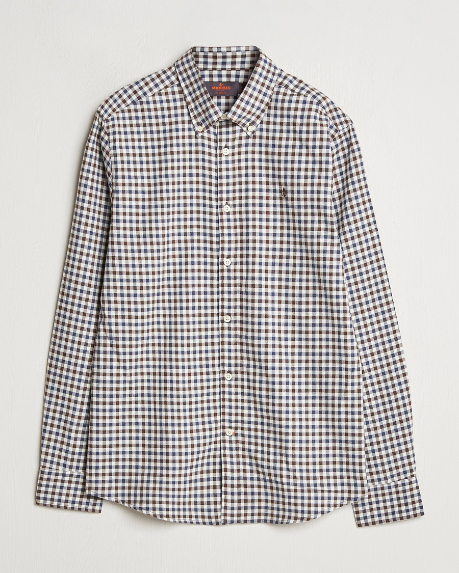 Homme | Chemises | Morris | Watts Check Flannel Shirt Brown