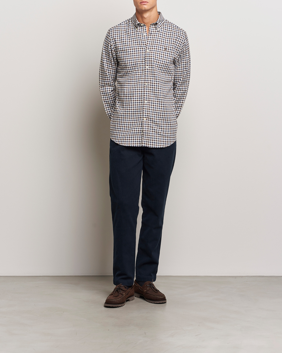 Homme | Chemises | Morris | Watts Check Flannel Shirt Brown
