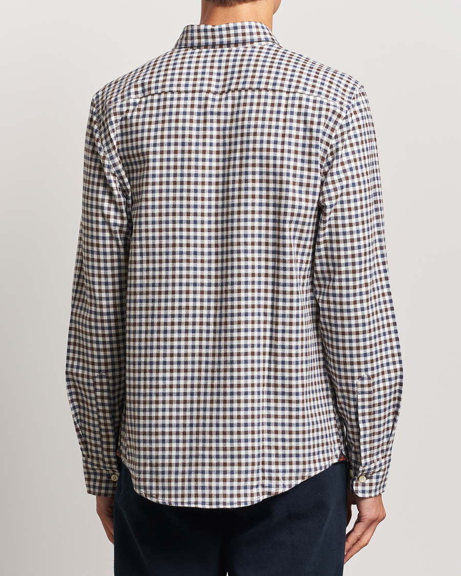 Homme | Chemises | Morris | Watts Check Flannel Shirt Brown