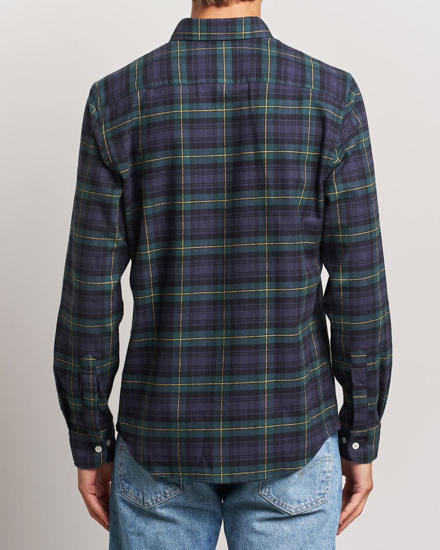 Homme | Chemises | Morris | Flannel Tartan Shirt Navy
