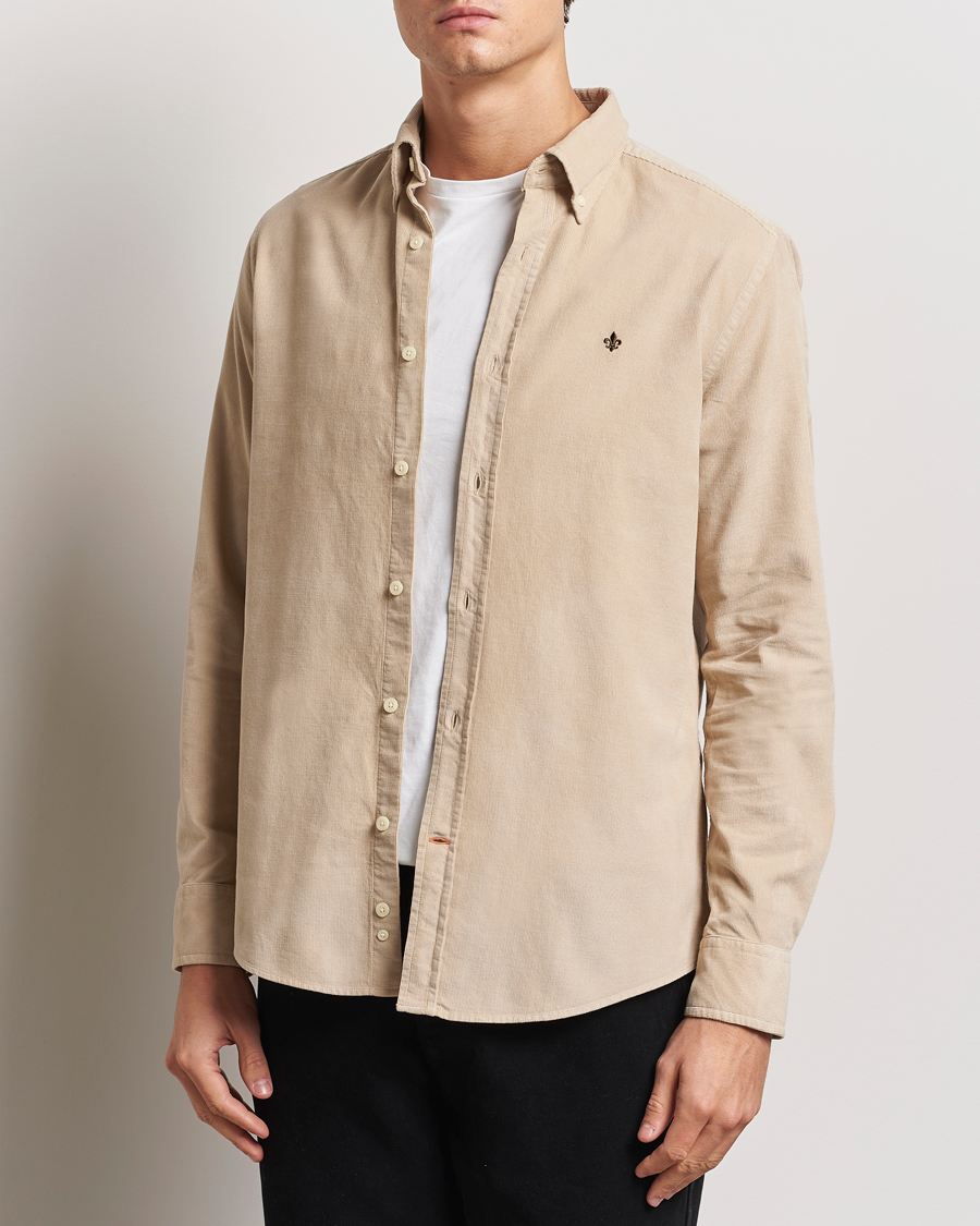 Homme | Chemises | Morris | Douglas Corduroy Shirt Khaki