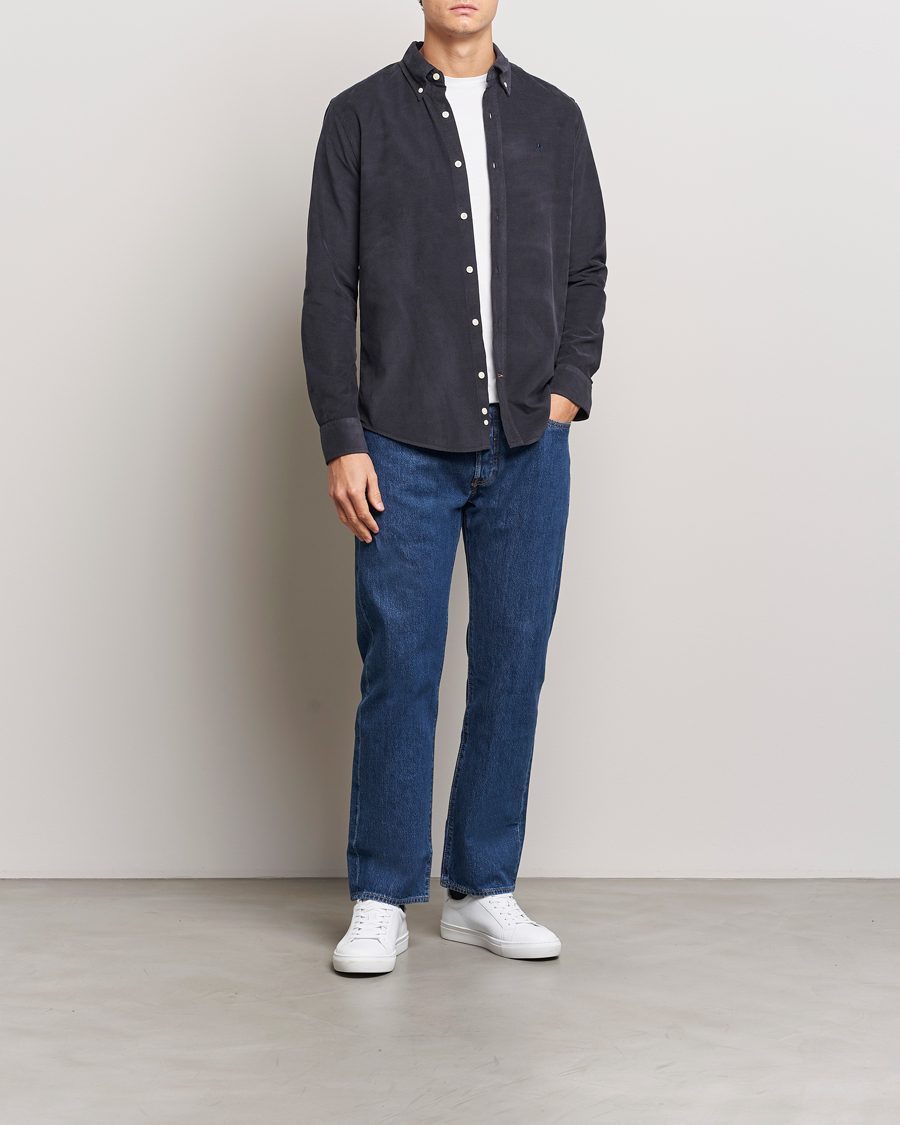 Homme | Chemises | Morris | Douglas Corduroy Shirt Navy