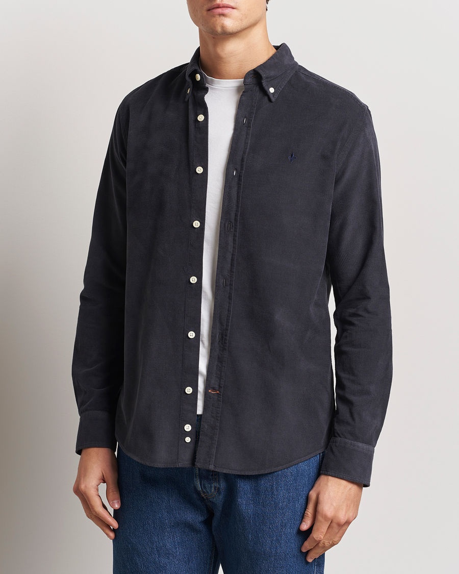 Homme | Chemises | Morris | Douglas Corduroy Shirt Navy