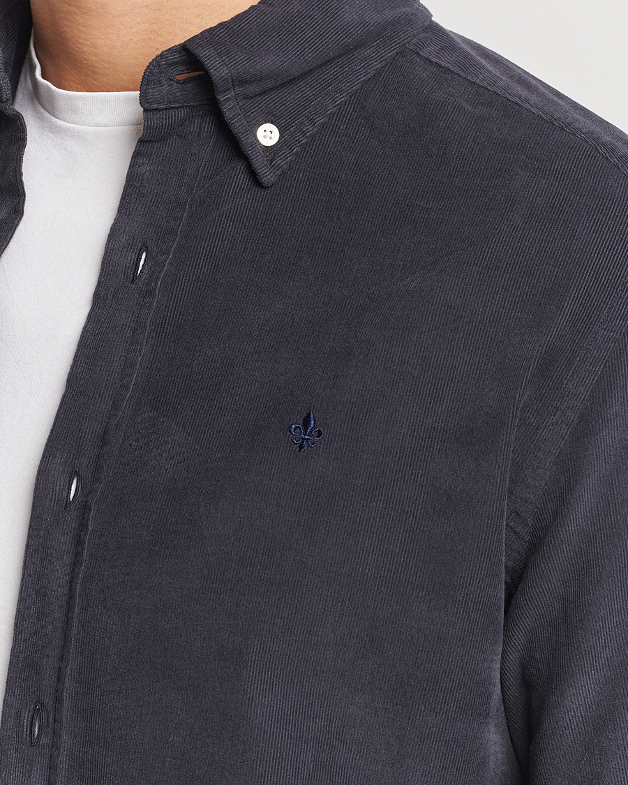 Homme | Chemises | Morris | Douglas Corduroy Shirt Navy