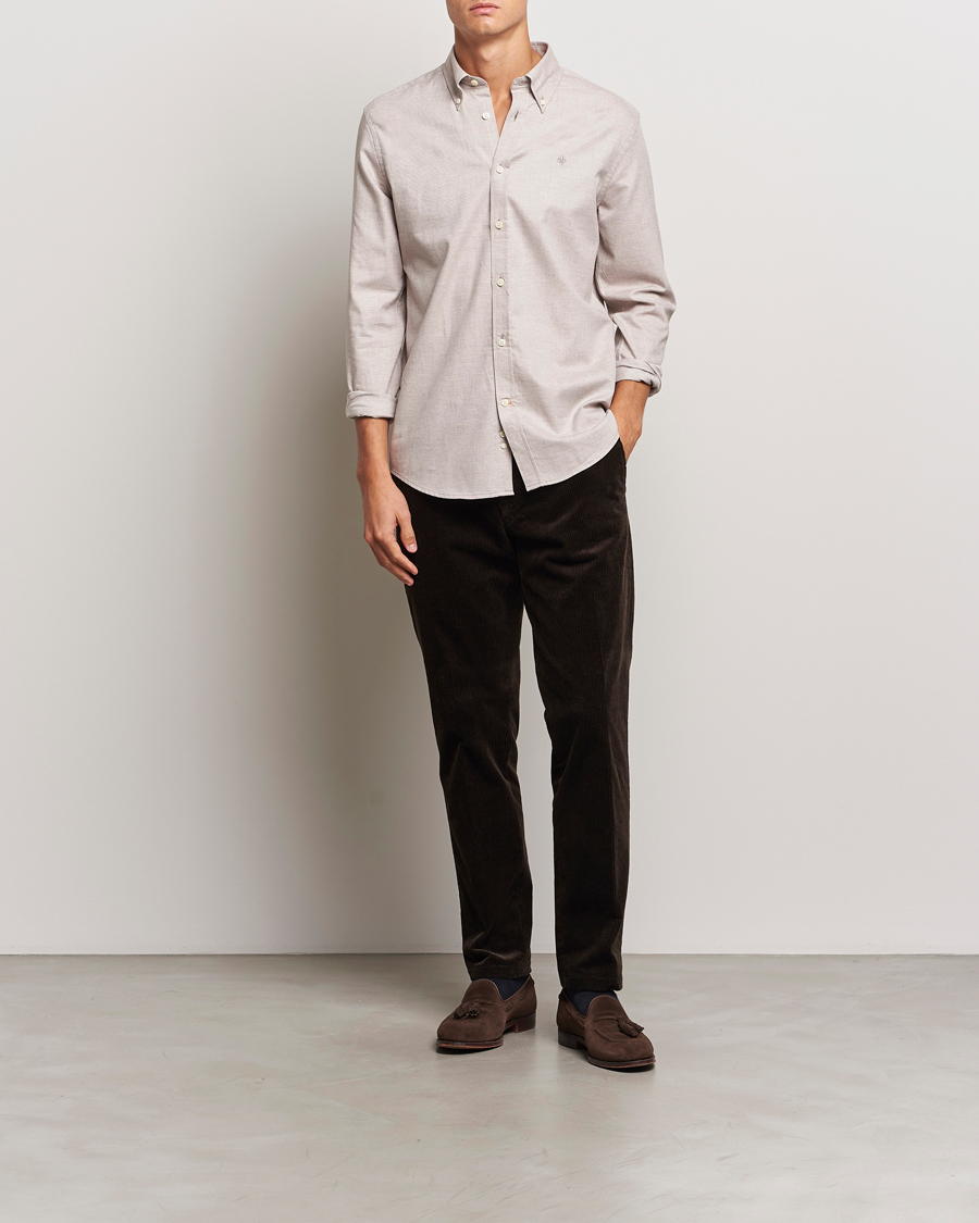 Homme | Chemises | Morris | Watts Flannel Shirt Khaki