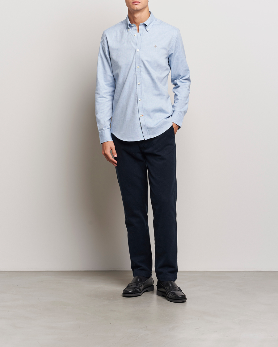 Homme | Chemises | Morris | Watts Flannel Shirt Light Blue