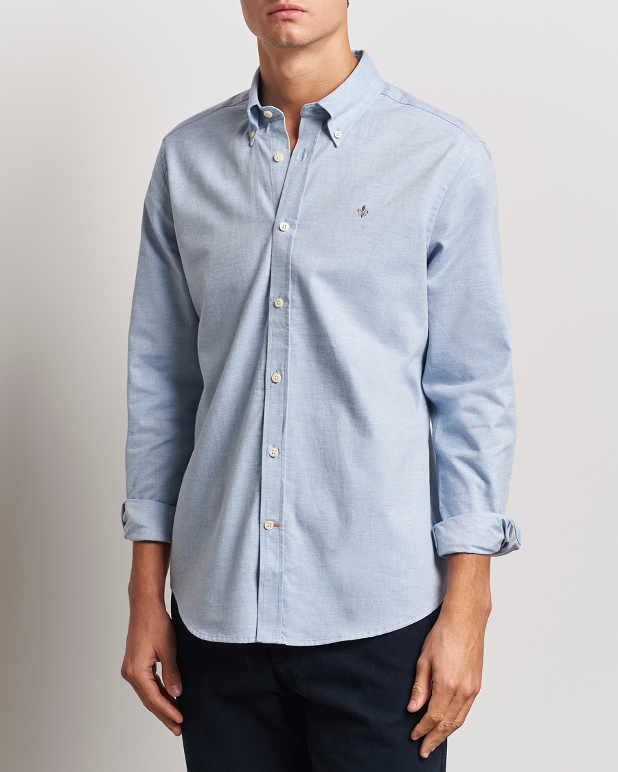 Homme | Chemises | Morris | Watts Flannel Shirt Light Blue