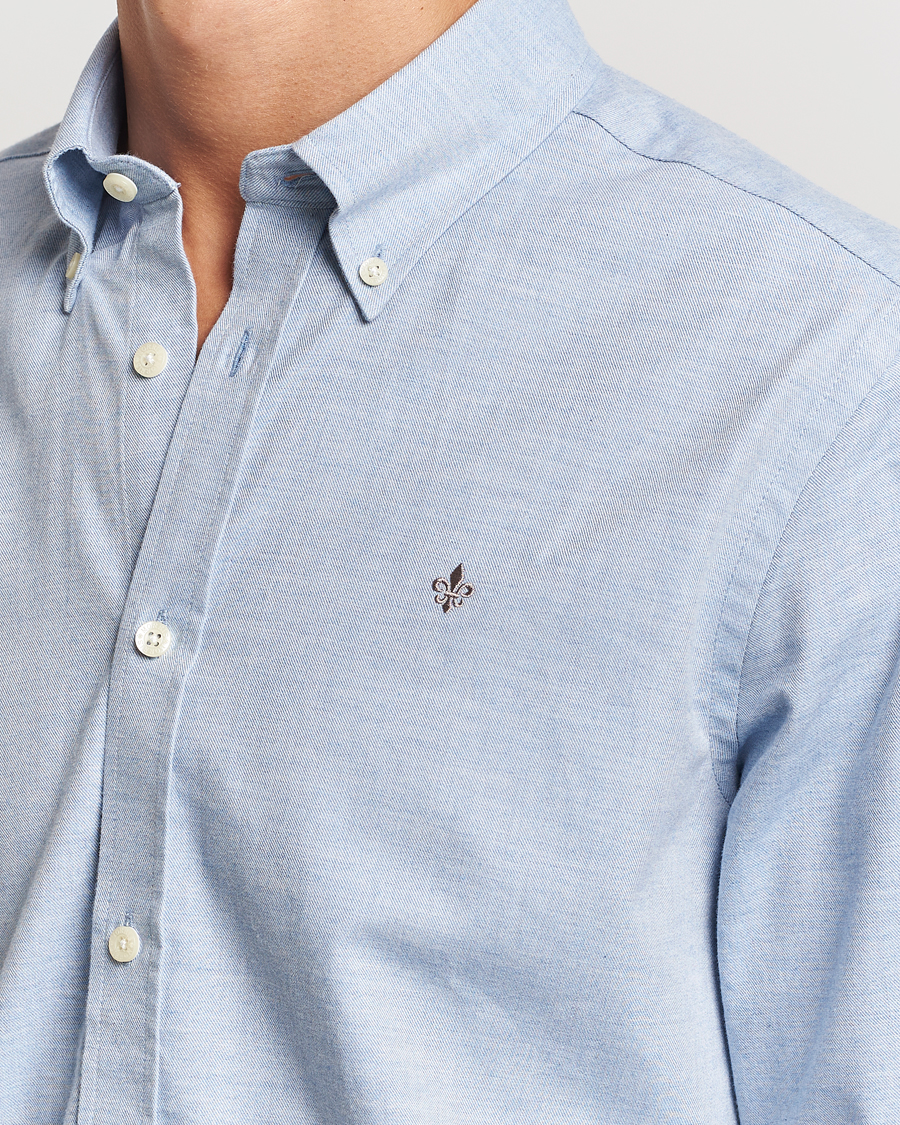 Homme | Chemises | Morris | Watts Flannel Shirt Light Blue