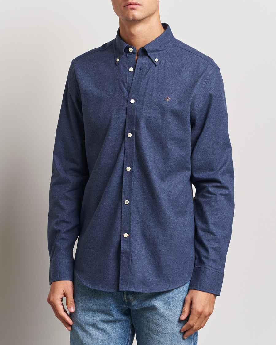 Homme | Chemises | Morris | Watts Flannel Shirt Navy