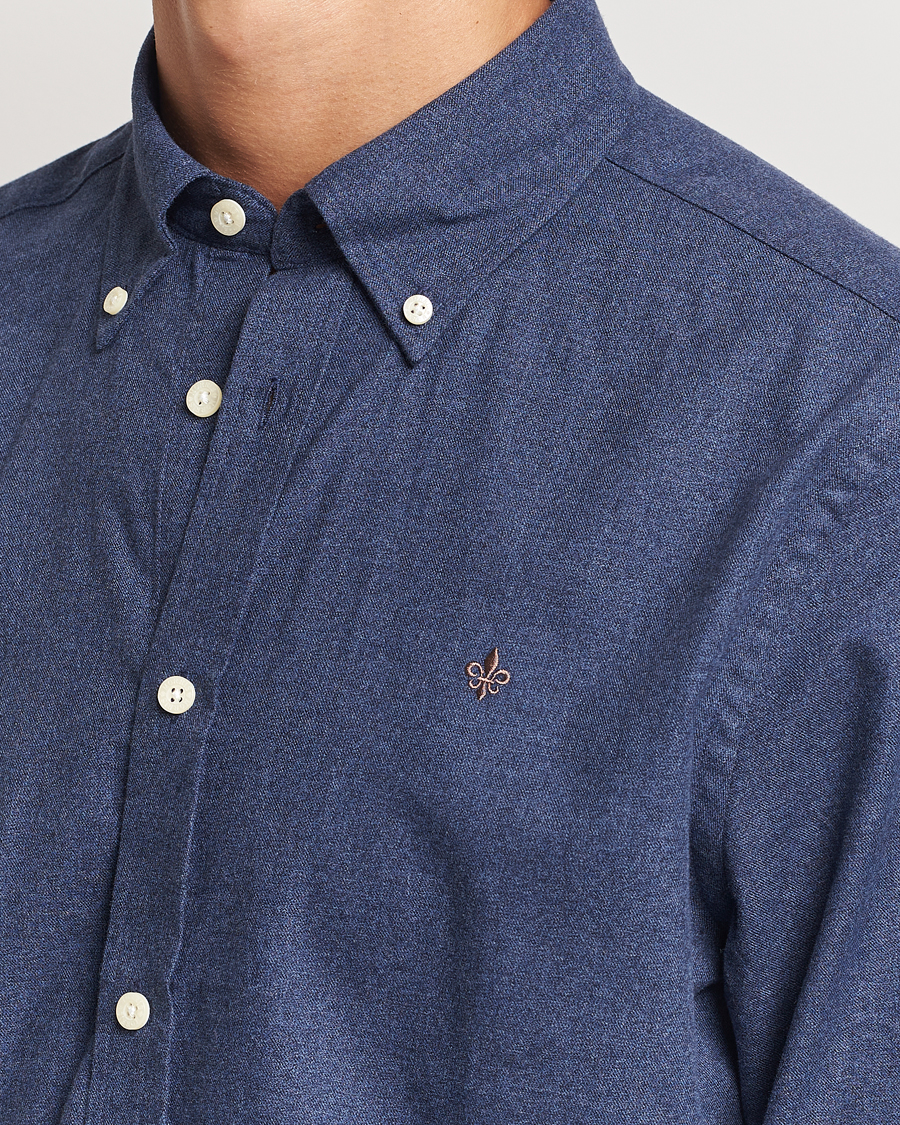 Homme | Chemises | Morris | Watts Flannel Shirt Navy