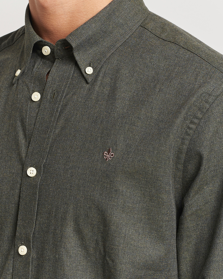 Homme | Chemises | Morris | Watts Flannel Shirt Olive