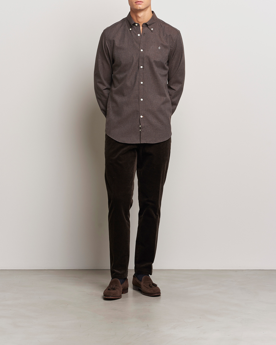 Homme | Chemises | Morris | Watts Flannel Shirt Brown