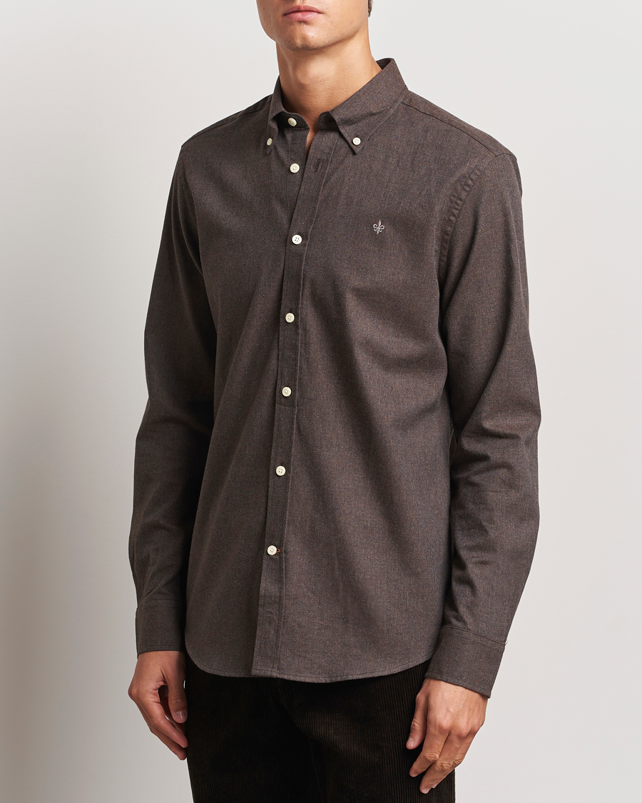 Homme | Chemises | Morris | Watts Flannel Shirt Brown
