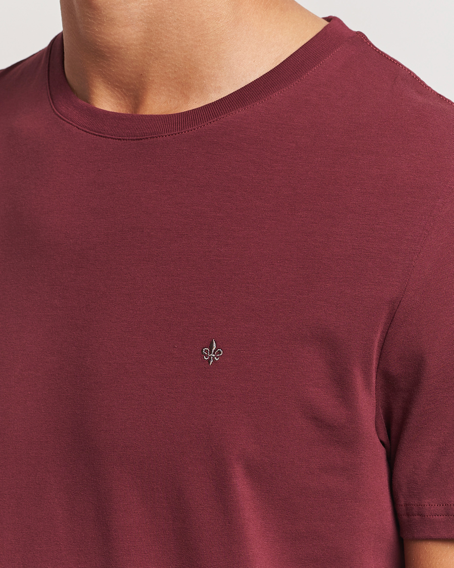 Homme | T-shirts | Morris | James Crew Neck Tee Wine Red