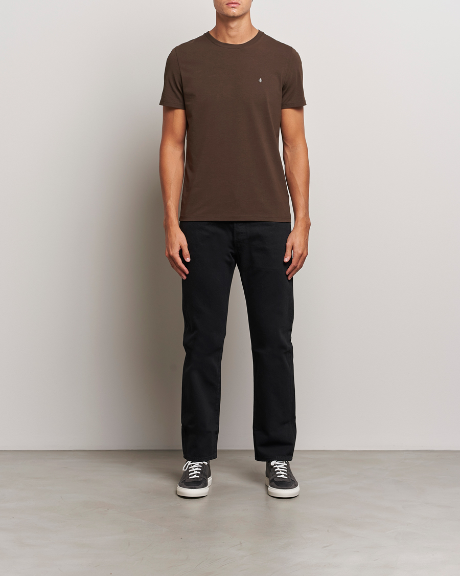 Homme | T-shirts | Morris | James Crew Neck Tee Brown