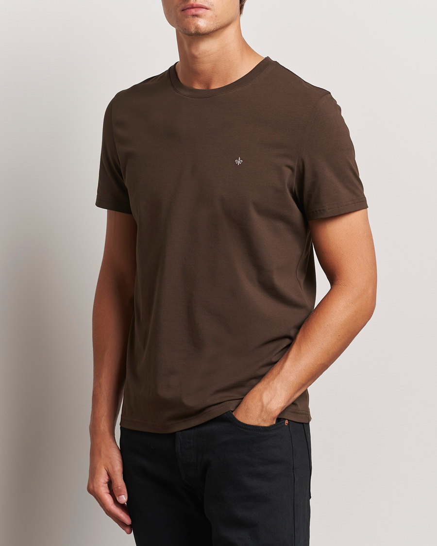 Homme | T-shirts | Morris | James Crew Neck Tee Brown