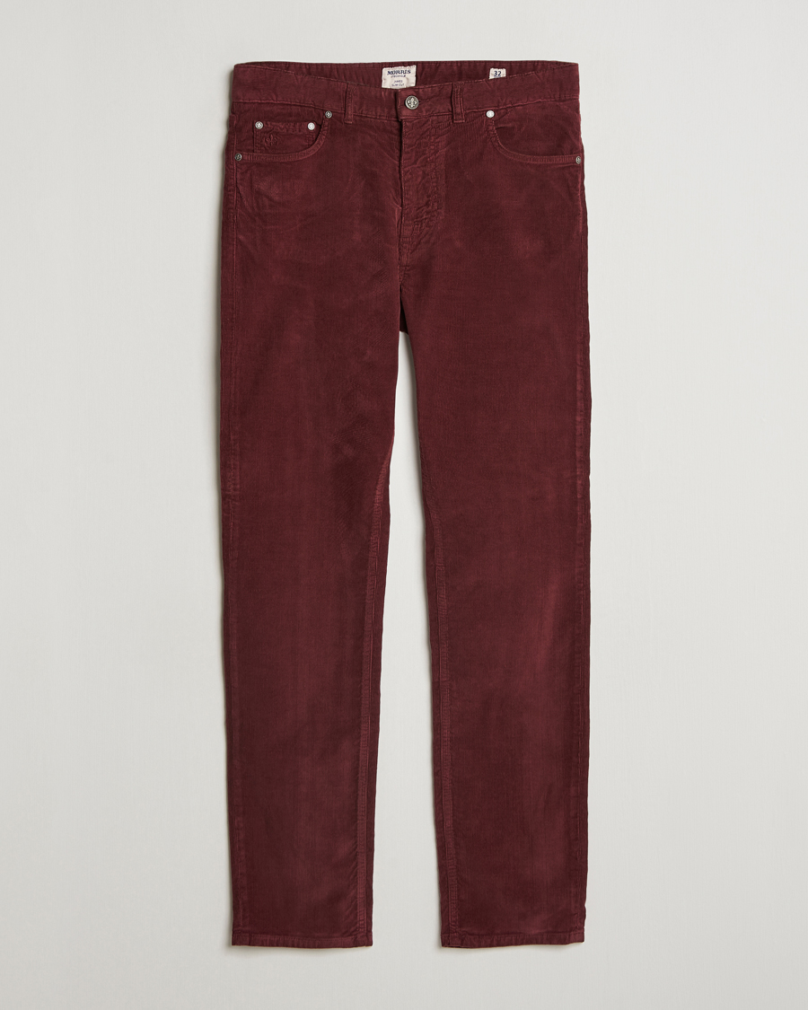 Homme | Pantalons | Morris | James Corduroy 5-Pocket Pant Wine Red