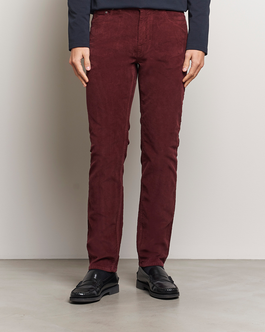 Homme | Pantalons | Morris | James Corduroy 5-Pocket Pant Wine Red