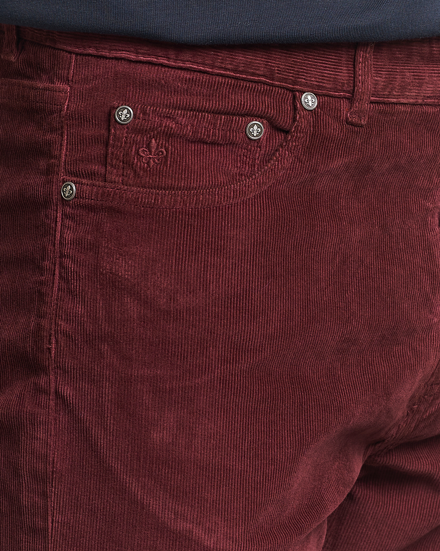 Homme | Pantalons | Morris | James Corduroy 5-Pocket Pant Wine Red
