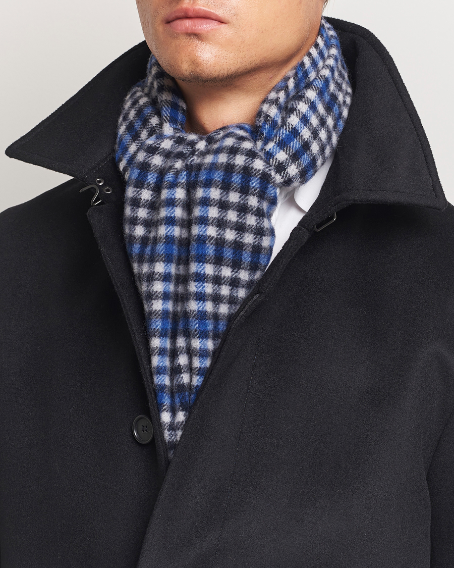Homme | Morris Barry Check Scarf Grey | Morris | Barry Check Scarf Grey