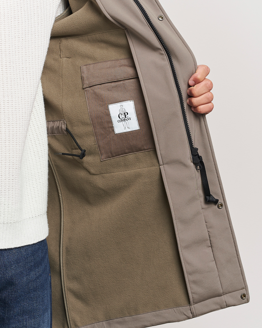 Homme | Manteaux Et Vestes | C.P. Company | CP Shell Long Hooded Jacket Mud Green