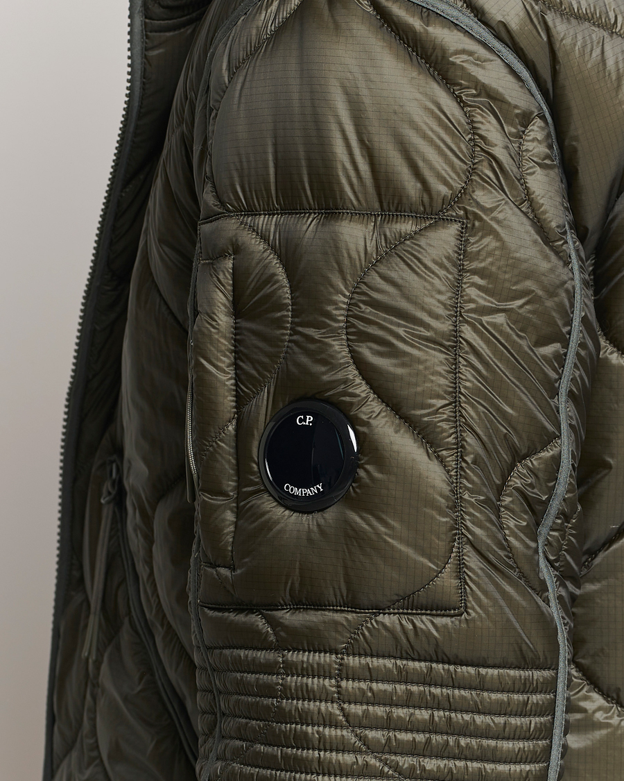 Homme | Manteaux Et Vestes | C.P. Company | Primaloft Quilted Hood Jacket Green