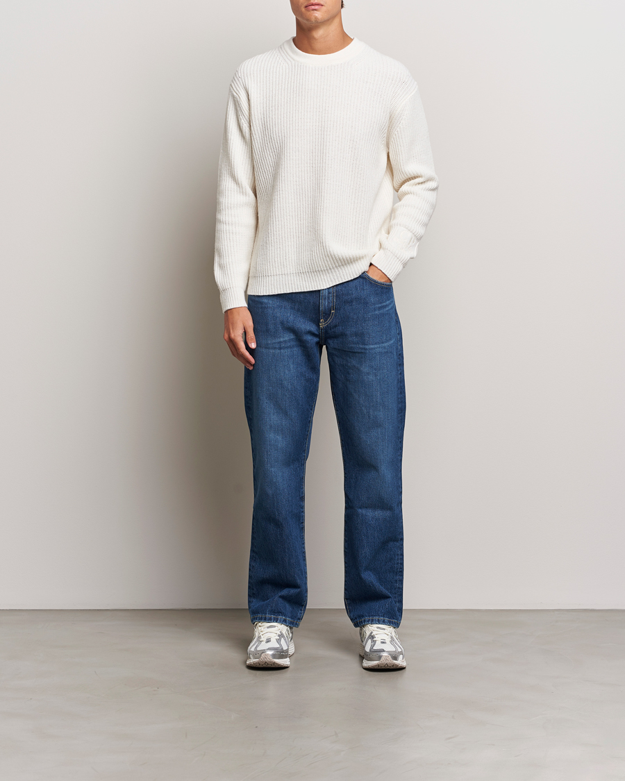 Homme | Pulls Et Tricots | C.P. Company | Lambswool Knitted Crew Neck Off White