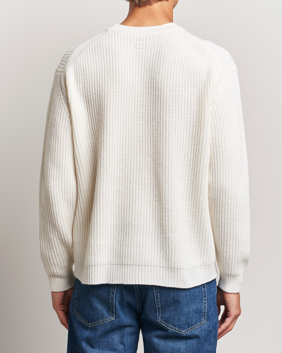 Homme | Pulls Et Tricots | C.P. Company | Lambswool Knitted Crew Neck Off White