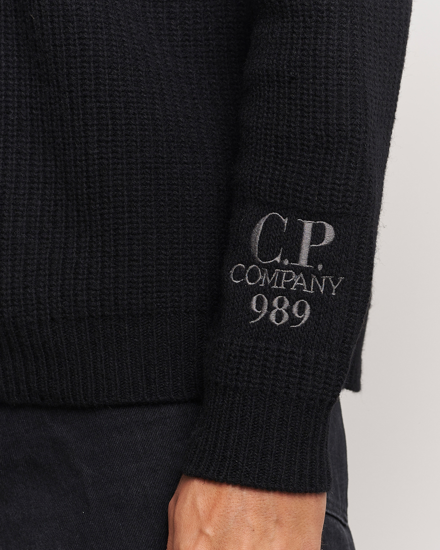 Homme | Pulls Et Tricots | C.P. Company | Lambswool Knitted Crew Neck Black