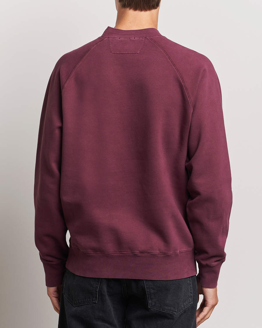Homme | Pulls Et Tricots | C.P. Company | Brushed Emerized Fleece Sweatshirt Burgundy