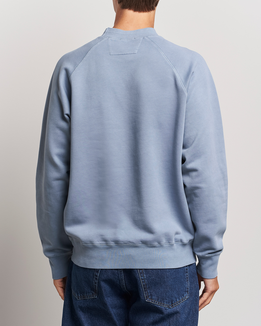 Homme | Pulls Et Tricots | C.P. Company | Brushed Emerized Fleece Sweatshirt Light Blue