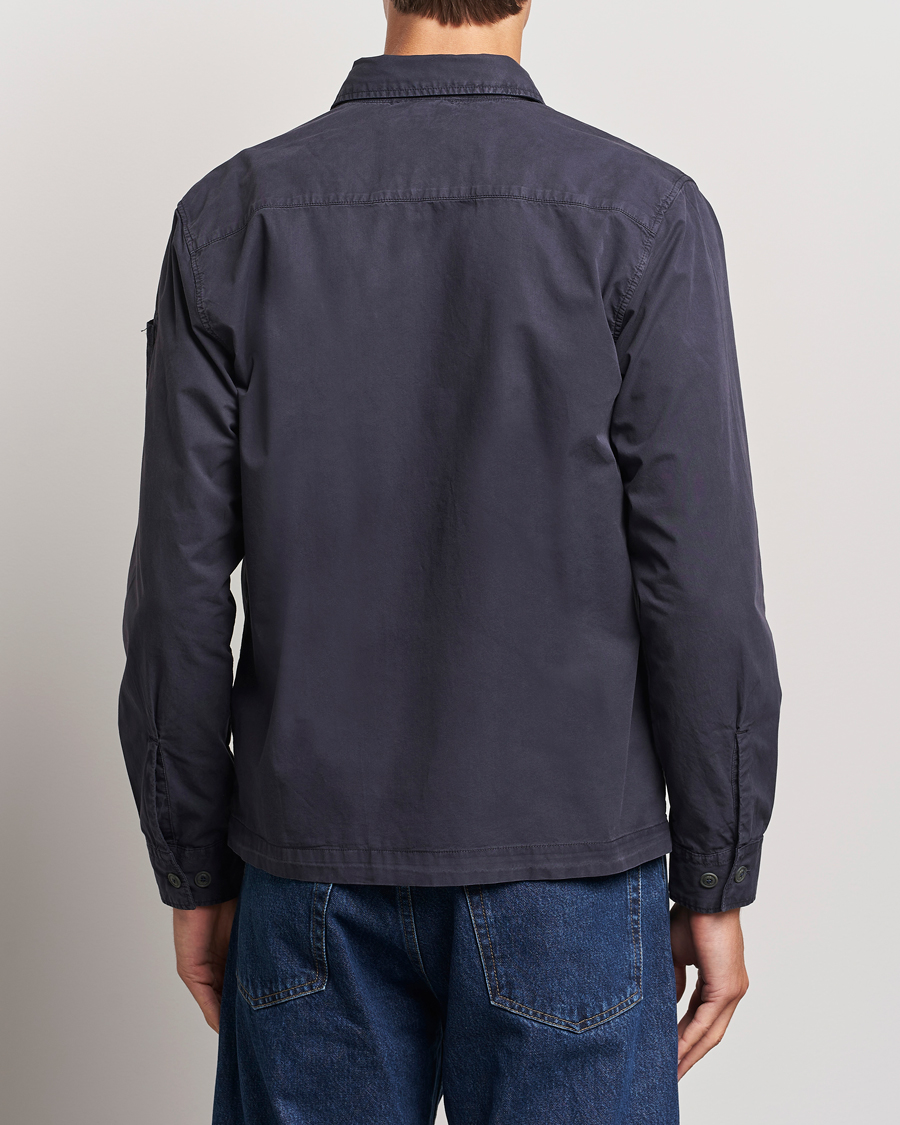 Homme | Chemises | C.P. Company | Organic Cotton Gabardine Pocket Overshirt Washed Blue