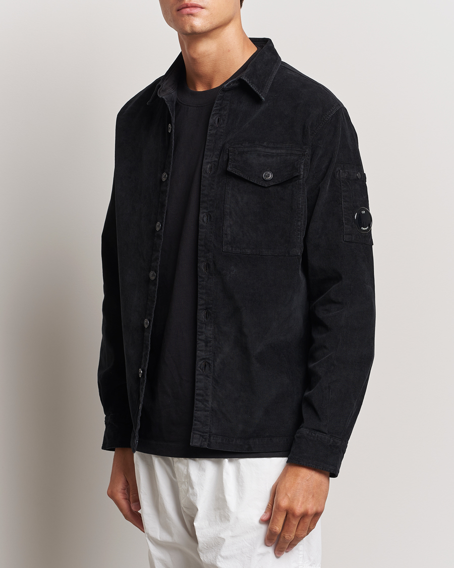 Homme | Chemises | C.P. Company | Corduroy Lens Overshirt Black