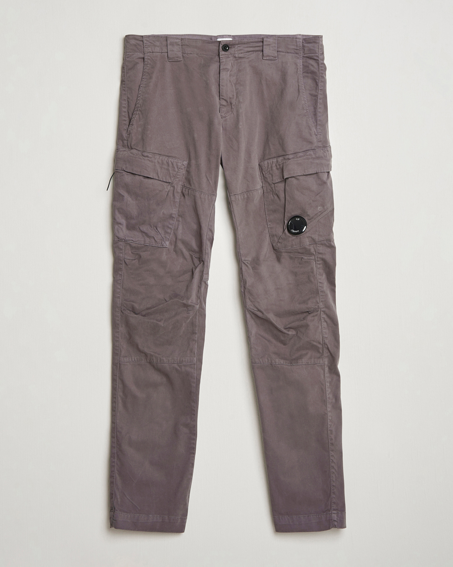 Homme | Pantalons | C.P. Company | Stretch Satin Lens Cargo Pants Dark Grey
