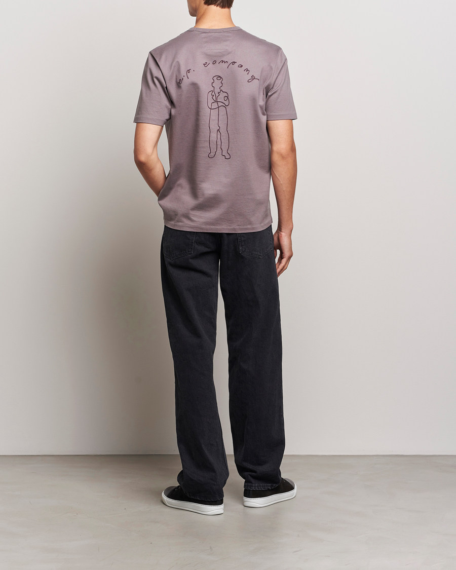 Homme | T-shirts | C.P. Company | Mercerized Jersey Twisted T-Shirt Washed Purple