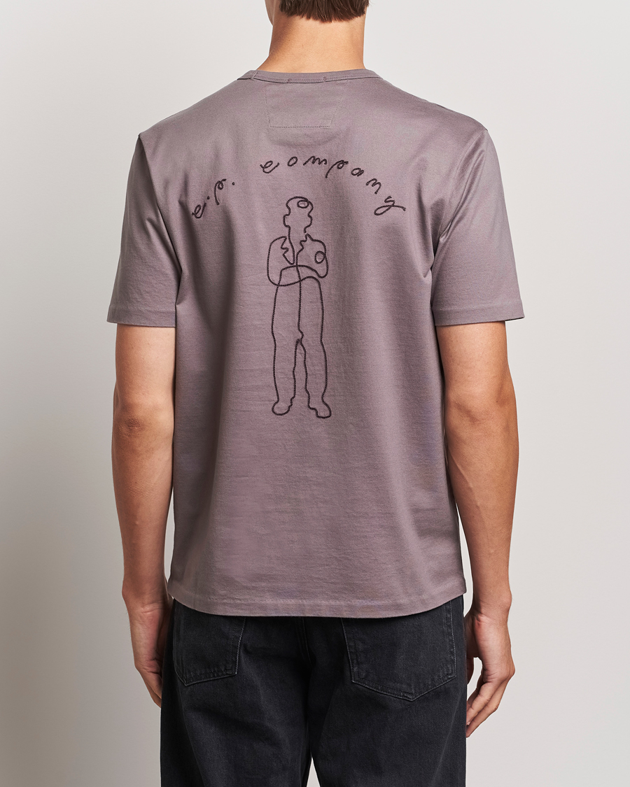 Homme | T-shirts | C.P. Company | Mercerized Jersey Twisted T-Shirt Washed Purple