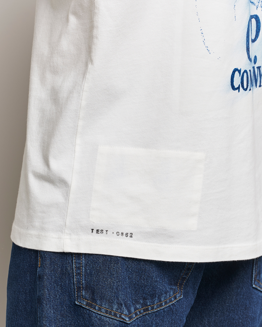 Homme | T-shirts | C.P. Company | Hand Printed Jersey T-Shirt White