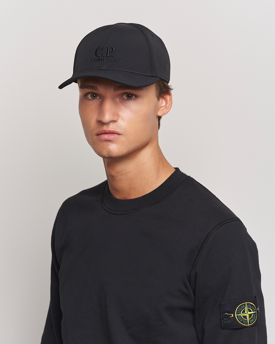 Homme | C.P. Company CP Shell Baseball Cap Black | C.P. Company | CP Shell Baseball Cap Black