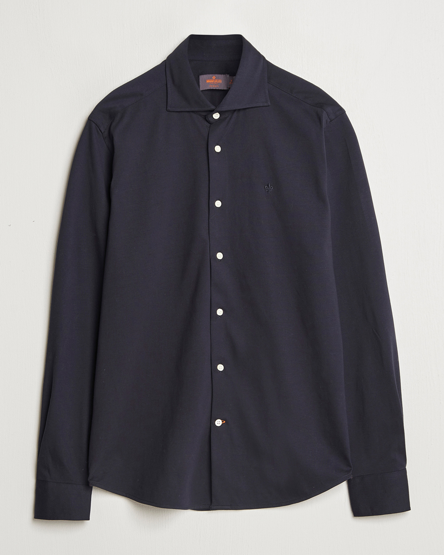 Homme | Chemises | Morris | Dressed Jersey Shirt Old Blue