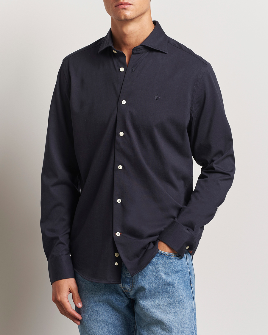 Homme | Chemises | Morris | Dressed Jersey Shirt Old Blue