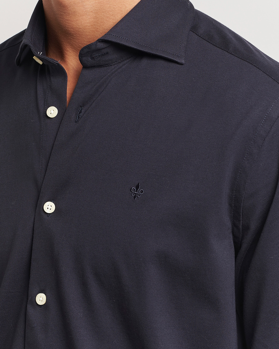 Homme | Chemises | Morris | Dressed Jersey Shirt Old Blue