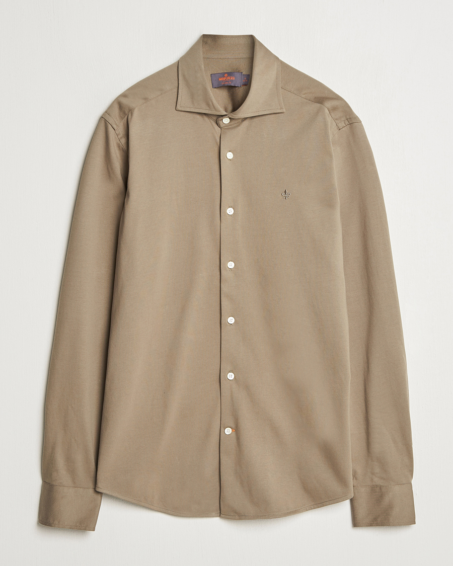 Homme | Chemises | Morris | Dressed Jersey Shirt Olive